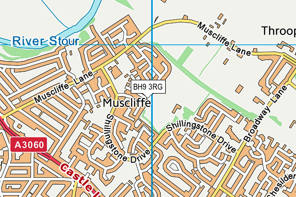 BH9 3RG map - OS VectorMap District (Ordnance Survey) BH9 3RG map - OS VectorMap District (Ordnance Survey)