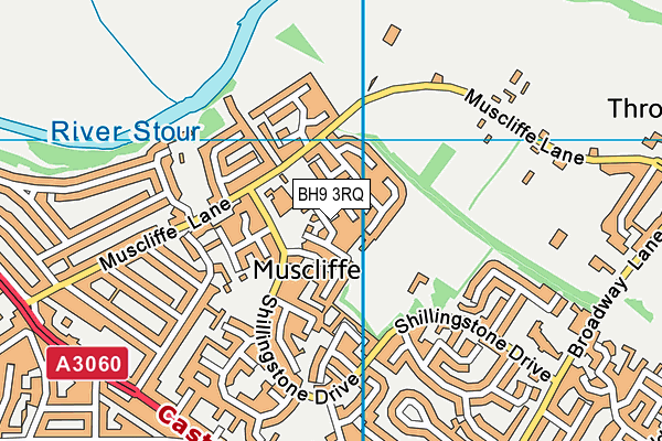 BH9 3RQ map - OS VectorMap District (Ordnance Survey)