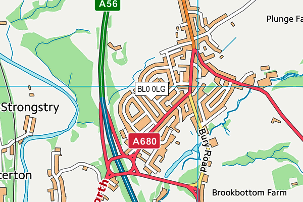 BL0 0LG map - OS VectorMap District (Ordnance Survey) BL0 0LG map - OS VectorMap District (Ordnance Survey)