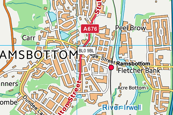 BL0 9BL map - OS VectorMap District (Ordnance Survey) BL0 9BL map - OS VectorMap District (Ordnance Survey)