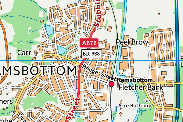 BL0 9BS map - OS VectorMap District (Ordnance Survey) BL0 9BS map - OS VectorMap District (Ordnance Survey)