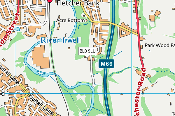 BL0 9LU map - OS VectorMap District (Ordnance Survey) BL0 9LU map - OS VectorMap District (Ordnance Survey)