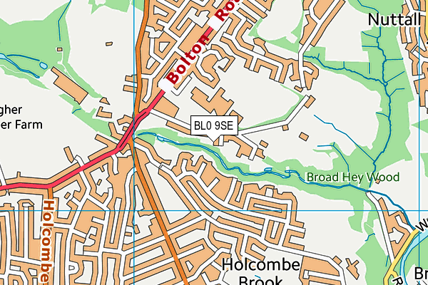 BL0 9SE map - OS VectorMap District (Ordnance Survey) BL0 9SE map - OS VectorMap District (Ordnance Survey)