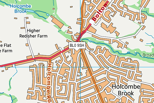 BL0 9SH map - OS VectorMap District (Ordnance Survey) BL0 9SH map - OS VectorMap District (Ordnance Survey)