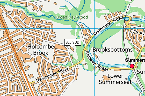 BL0 9UD map - OS VectorMap District (Ordnance Survey) BL0 9UD map - OS VectorMap District (Ordnance Survey)