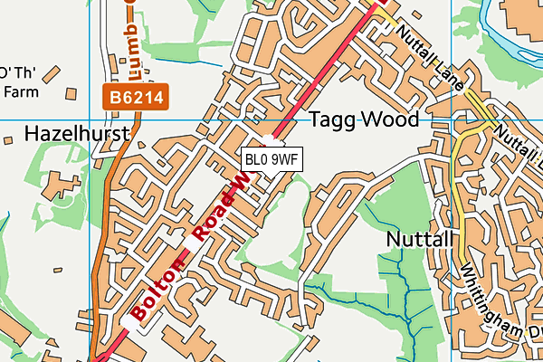 BL0 9WF map - OS VectorMap District (Ordnance Survey) BL0 9WF map - OS VectorMap District (Ordnance Survey)