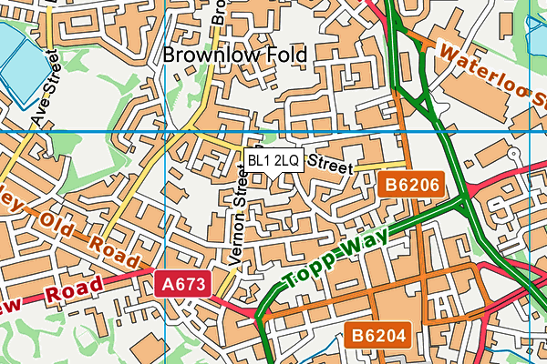 BL1 2LQ map - OS VectorMap District (Ordnance Survey) BL1 2LQ map - OS VectorMap District (Ordnance Survey)