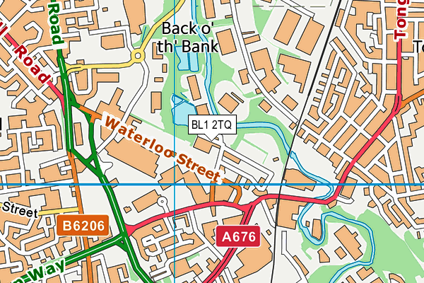 BL1 2TQ map - OS VectorMap District (Ordnance Survey) BL1 2TQ map - OS VectorMap District (Ordnance Survey)