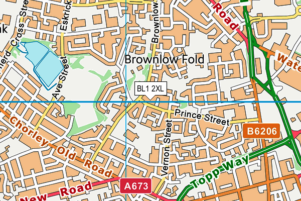 BL1 2XL map - OS VectorMap District (Ordnance Survey) BL1 2XL map - OS VectorMap District (Ordnance Survey)