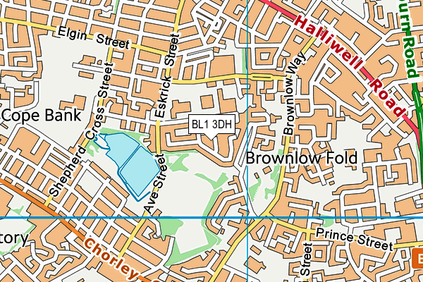 BL1 3DH map - OS VectorMap District (Ordnance Survey) BL1 3DH map - OS VectorMap District (Ordnance Survey)