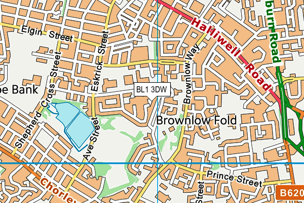 BL1 3DW map - OS VectorMap District (Ordnance Survey) BL1 3DW map - OS VectorMap District (Ordnance Survey)