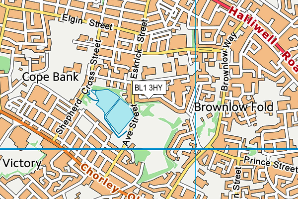 BL1 3HY map - OS VectorMap District (Ordnance Survey) BL1 3HY map - OS VectorMap District (Ordnance Survey)
