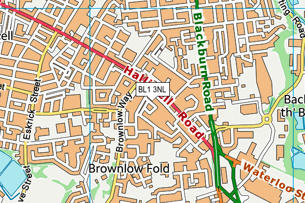 BL1 3NL map - OS VectorMap District (Ordnance Survey) BL1 3NL map - OS VectorMap District (Ordnance Survey)
