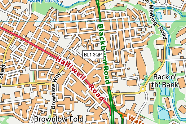 BL1 3QP map - OS VectorMap District (Ordnance Survey) BL1 3QP map - OS VectorMap District (Ordnance Survey)
