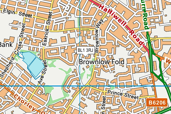 BL1 3RJ map - OS VectorMap District (Ordnance Survey) BL1 3RJ map - OS VectorMap District (Ordnance Survey)