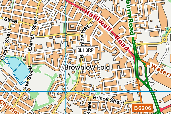 BL1 3RP map - OS VectorMap District (Ordnance Survey) BL1 3RP map - OS VectorMap District (Ordnance Survey)