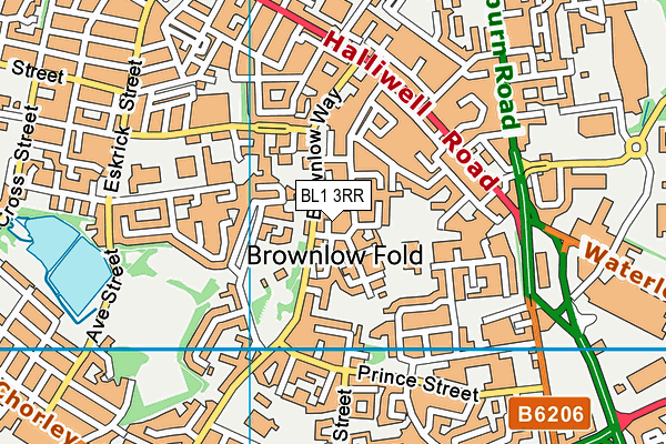 BL1 3RR map - OS VectorMap District (Ordnance Survey) BL1 3RR map - OS VectorMap District (Ordnance Survey)
