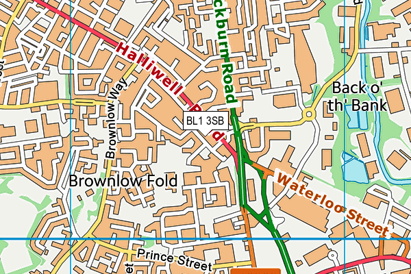 BL1 3SB map - OS VectorMap District (Ordnance Survey) BL1 3SB map - OS VectorMap District (Ordnance Survey)