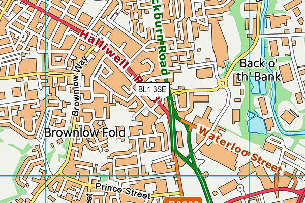 BL1 3SE map - OS VectorMap District (Ordnance Survey) BL1 3SE map - OS VectorMap District (Ordnance Survey)
