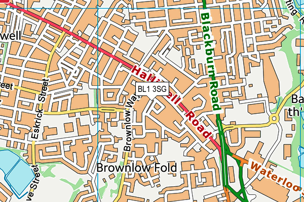 BL1 3SG map - OS VectorMap District (Ordnance Survey) BL1 3SG map - OS VectorMap District (Ordnance Survey)