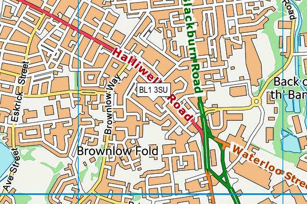 BL1 3SU map - OS VectorMap District (Ordnance Survey) BL1 3SU map - OS VectorMap District (Ordnance Survey)