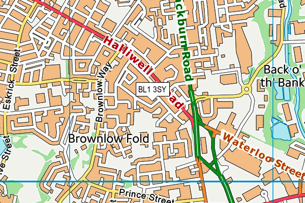 BL1 3SY map - OS VectorMap District (Ordnance Survey) BL1 3SY map - OS VectorMap District (Ordnance Survey)