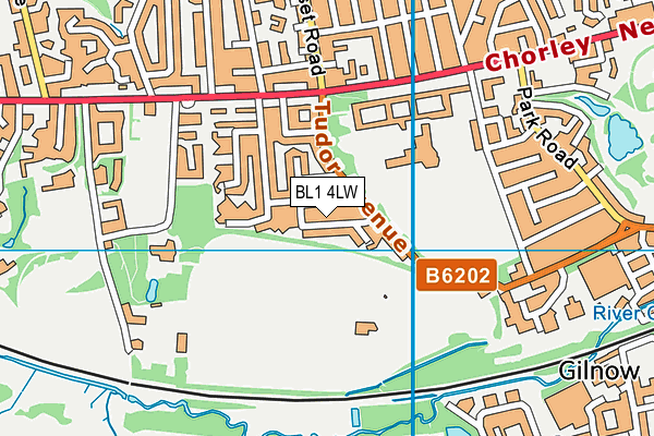 BL1 4LW map - OS VectorMap District (Ordnance Survey) BL1 4LW map - OS VectorMap District (Ordnance Survey)