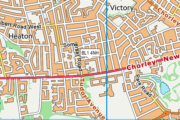 BL1 4NH map - OS VectorMap District (Ordnance Survey) BL1 4NH map - OS VectorMap District (Ordnance Survey)