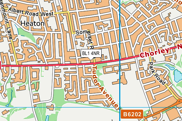 BL1 4NR map - OS VectorMap District (Ordnance Survey) BL1 4NR map - OS VectorMap District (Ordnance Survey)