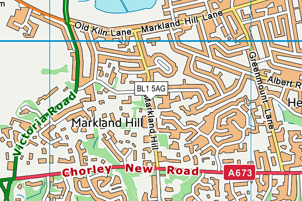BL1 5AG map - OS VectorMap District (Ordnance Survey) BL1 5AG map - OS VectorMap District (Ordnance Survey)