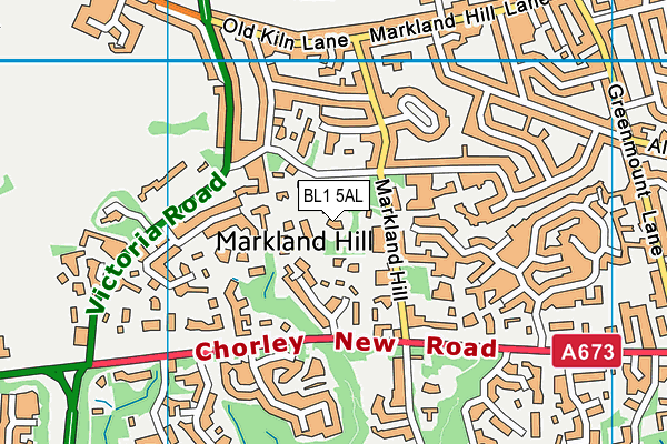 BL1 5AL map - OS VectorMap District (Ordnance Survey) BL1 5AL map - OS VectorMap District (Ordnance Survey)