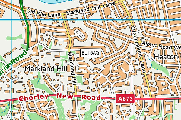 BL1 5AQ map - OS VectorMap District (Ordnance Survey)