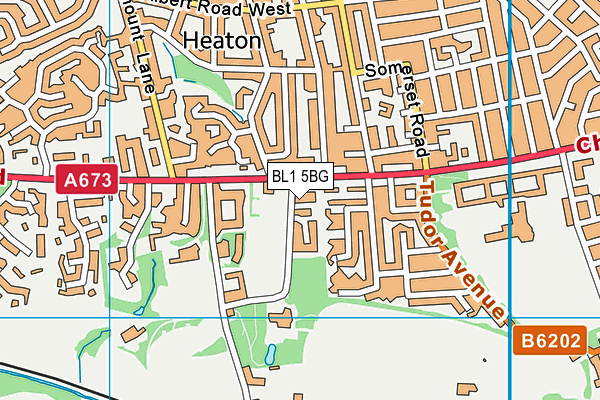 BL1 5BG map - OS VectorMap District (Ordnance Survey) BL1 5BG map - OS VectorMap District (Ordnance Survey)