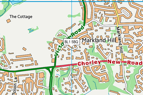 BL1 5BQ map - OS VectorMap District (Ordnance Survey) BL1 5BQ map - OS VectorMap District (Ordnance Survey)