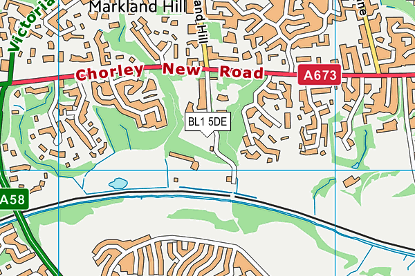 BL1 5DE map - OS VectorMap District (Ordnance Survey) BL1 5DE map - OS VectorMap District (Ordnance Survey)