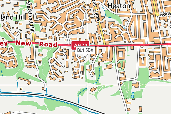 BL1 5DX map - OS VectorMap District (Ordnance Survey) BL1 5DX map - OS VectorMap District (Ordnance Survey)