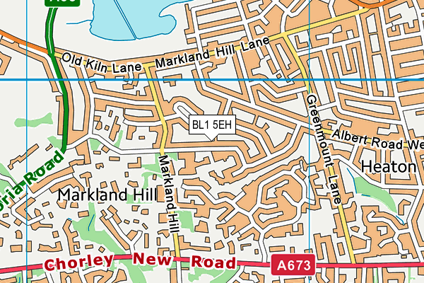 BL1 5EH map - OS VectorMap District (Ordnance Survey) BL1 5EH map - OS VectorMap District (Ordnance Survey)