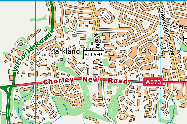 BL1 5EP map - OS VectorMap District (Ordnance Survey) BL1 5EP map - OS VectorMap District (Ordnance Survey)