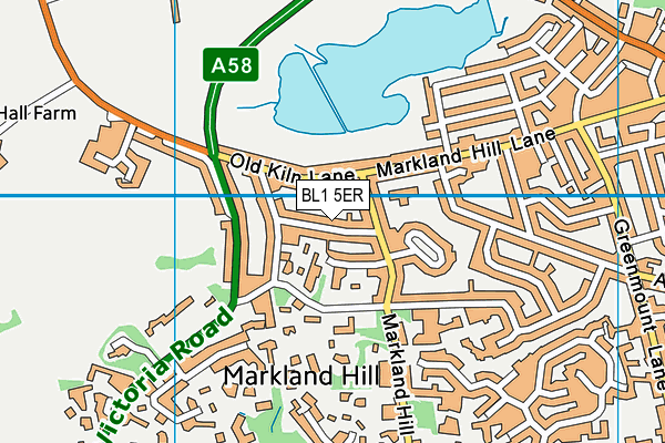 BL1 5ER map - OS VectorMap District (Ordnance Survey) BL1 5ER map - OS VectorMap District (Ordnance Survey)