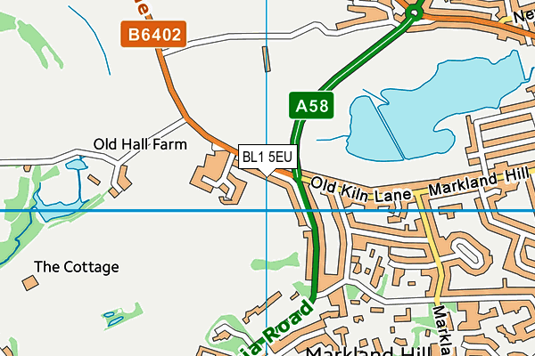 BL1 5EU map - OS VectorMap District (Ordnance Survey) BL1 5EU map - OS VectorMap District (Ordnance Survey)