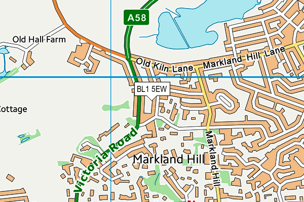 BL1 5EW map - OS VectorMap District (Ordnance Survey) BL1 5EW map - OS VectorMap District (Ordnance Survey)