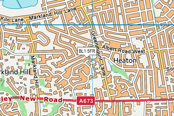BL1 5FR map - OS VectorMap District (Ordnance Survey) BL1 5FR map - OS VectorMap District (Ordnance Survey)