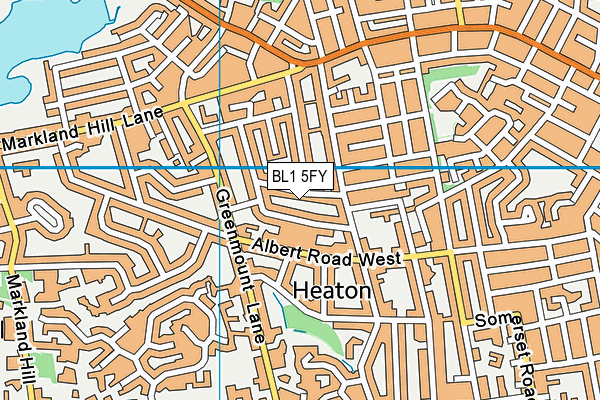 BL1 5FY map - OS VectorMap District (Ordnance Survey)