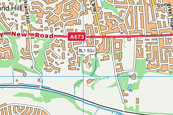 BL1 5GJ map - OS VectorMap District (Ordnance Survey)