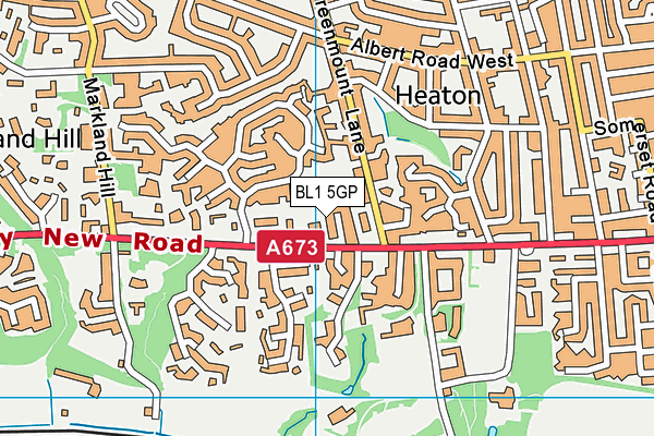 BL1 5GP map - OS VectorMap District (Ordnance Survey) BL1 5GP map - OS VectorMap District (Ordnance Survey)