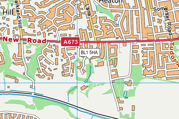 BL1 5HA map - OS VectorMap District (Ordnance Survey) BL1 5HA map - OS VectorMap District (Ordnance Survey)