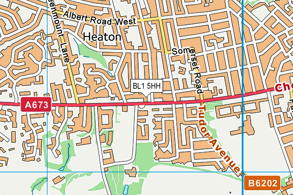BL1 5HH map - OS VectorMap District (Ordnance Survey) BL1 5HH map - OS VectorMap District (Ordnance Survey)