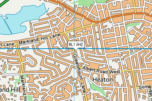 BL1 5HZ map - OS VectorMap District (Ordnance Survey) BL1 5HZ map - OS VectorMap District (Ordnance Survey)