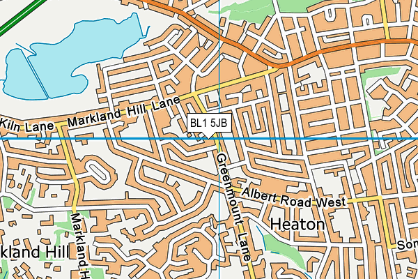 BL1 5JB map - OS VectorMap District (Ordnance Survey) BL1 5JB map - OS VectorMap District (Ordnance Survey)