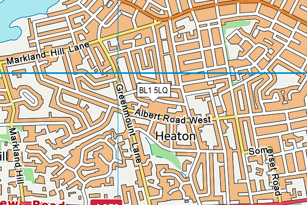 BL1 5LQ map - OS VectorMap District (Ordnance Survey) BL1 5LQ map - OS VectorMap District (Ordnance Survey)